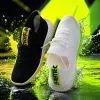 Black and white simple and versatile sports shoes for both men and women, comfortable and breathable casual running shoes Specification image